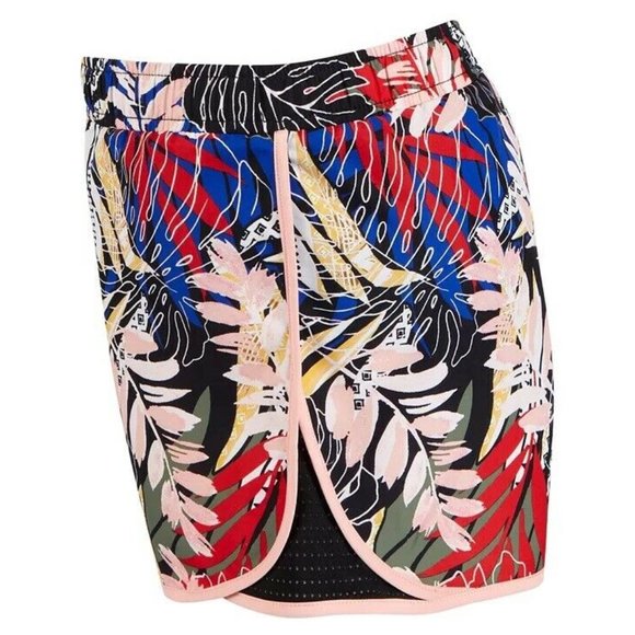 Ideology 2T Pink Floral Leaf Active Shorts NWT N79 - Picture 2 of 3